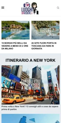 Anteprima del sito Luoghi Da Vedere, media di Italia per articoli sponsorizzati