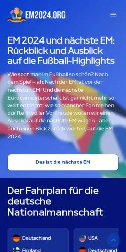 스폰서 기사용 독일 매체 EM 2024 Rückblick Ausblick 사이트 미리보기