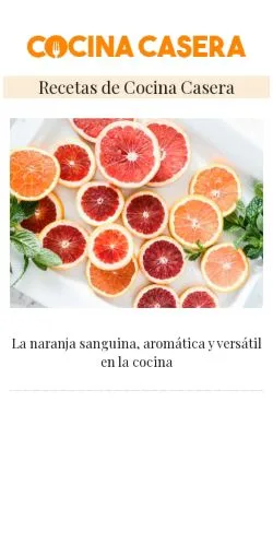 스폰서 기사용 스페인 매체 Recetas de Cocina Casera 사이트 미리보기