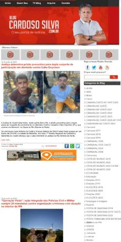 Anteprima del sito Blog Cardoso Silva, media di Brasile per articoli sponsorizzati