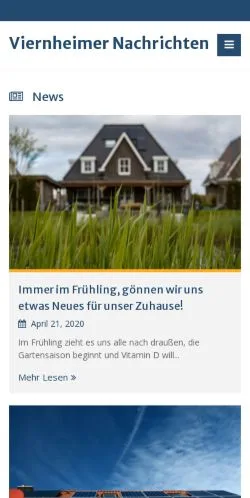 Anteprima del sito Viernheimer Nachrichten -, media di Germania per articoli sponsorizzati