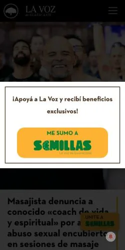 Anteprima del sito La Voz De Guanacaste, media di Spagna per articoli sponsorizzati