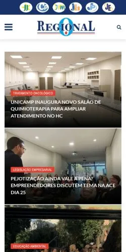 Anteprima del sito Oregional, media di Brasile per articoli sponsorizzati