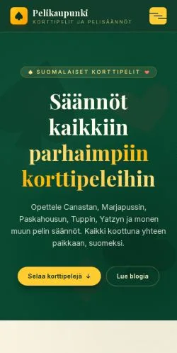 Podgląd witryny Pelikaupunki, medium z kraju Finlandia do artykułów sponsorowanych