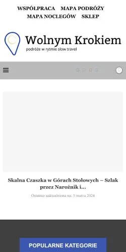 Podgląd witryny Wolnym Krokiem, medium z kraju Polska do artykułów sponsorowanych