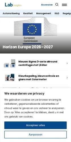 Anteprima del sito Labinsights, media di Paesi Bassi per articoli sponsorizzati