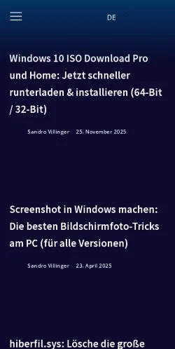 Anteprima del sito Windows Tweaks, media di Germania per articoli sponsorizzati