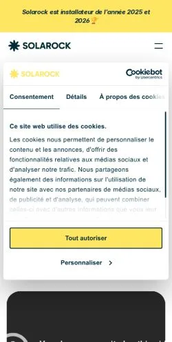 スポンサード記事向けのフランスメディア、Solarockのサイトプレビュー