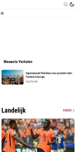 스폰서 기사용 네덜란드 매체 Haarlemmerliede En Spaarnwoude Nieuws 사이트 미리보기