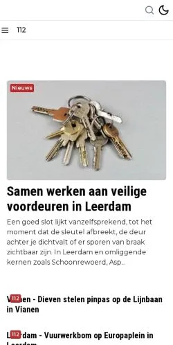 Anteprima del sito Leerdam Nieuws, media di Paesi Bassi per articoli sponsorizzati