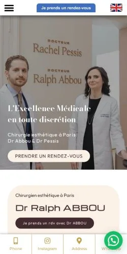 Podgląd witryny Chirurgie Esthétique Paris, medium z kraju Francja do artykułów sponsorowanych