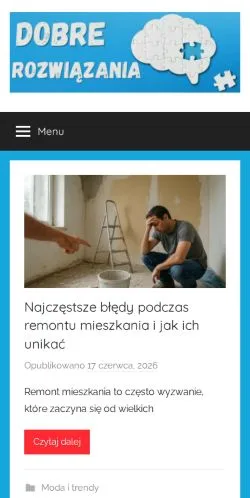 Anteprima del sito Dobre Rozwiązania, media di Polonia per articoli sponsorizzati