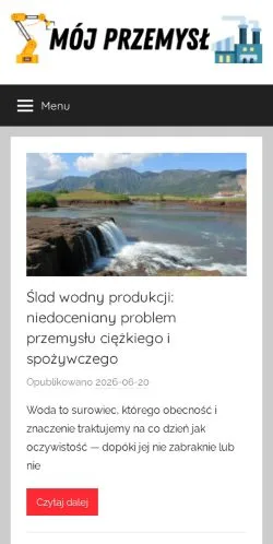 Anteprima del sito Mój Przemysł, media di Polonia per articoli sponsorizzati