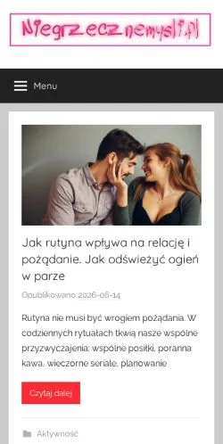 Podgląd witryny Niegrzeczne Myśli, medium z kraju Polska do artykułów sponsorowanych
