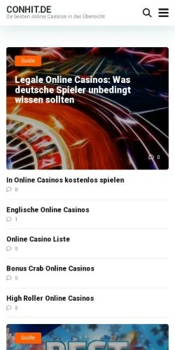 Forhåndsvisning av nettstedet Online Casinos Deutschland, medium fra Tyskland for sponsede artikler