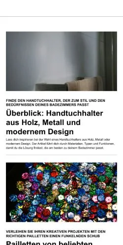 Anteprima del sito hausthema.de, media di Germania per articoli sponsorizzati