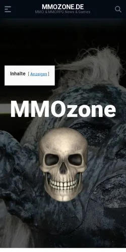 Podgląd witryny MMOzone, medium z kraju Niemcy do artykułów sponsorowanych