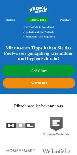 Preview of the Plitschnass website, a media outlet in Germany for sponsored articles