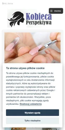 Podgląd witryny Kobieca perspektywa, medium z kraju Polska do artykułów sponsorowanych