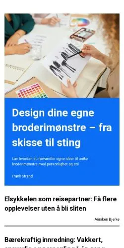 Anteprima del sito kvinneforum.com, media di Norvegia per articoli sponsorizzati