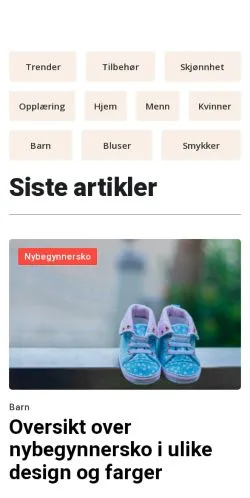 스폰서 기사용 노르웨이 매체 motetid.com 사이트 미리보기