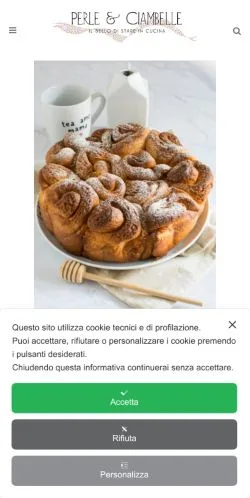 Podgląd witryny Perle e Ciambelle, medium z kraju Włochy do artykułów sponsorowanych