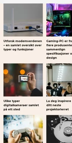Podgląd witryny teknisktid.com, medium z kraju Norwegia do artykułów sponsorowanych