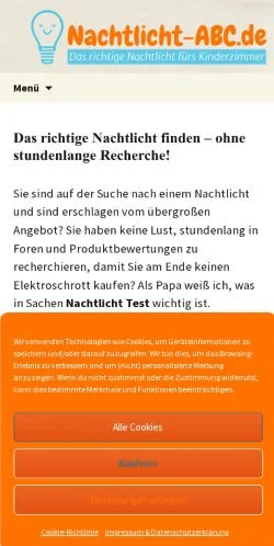 Anteprima del sito Nachtlicht ABC, media di Germania per articoli sponsorizzati