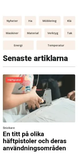 Anteprima del sito byggaportal.se, media di Svezia per articoli sponsorizzati