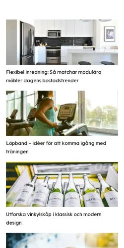 Aperçu du site mansdag.se, média de Suède pour articles sponsorisés