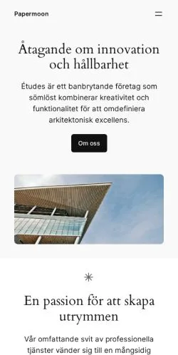 スポンサード記事向けのスウェーデンメディア、Papermoonのサイトプレビュー