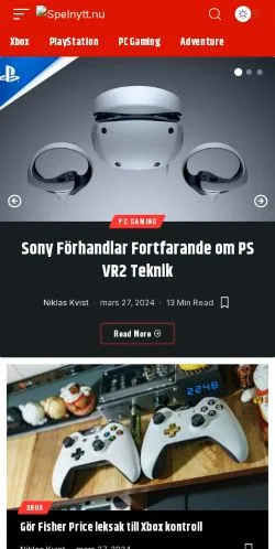 Anteprima del sito Spelnytt, media di Svezia per articoli sponsorizzati