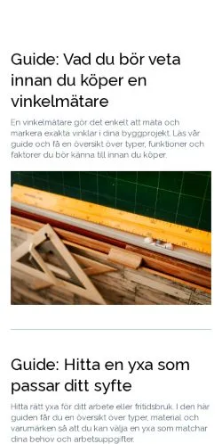 Pré-visualização do site verksamhetsportalen.se, meio de Suécia para artigos patrocinados