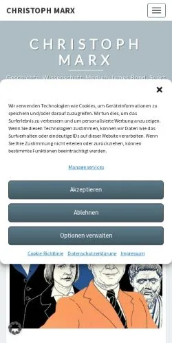 Anteprima del sito Marx Bloggt, media di Germania per articoli sponsorizzati