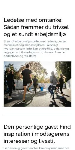 Voorbeeld van de site oplever.dk, medium uit Denemarken voor gesponsorde artikelen