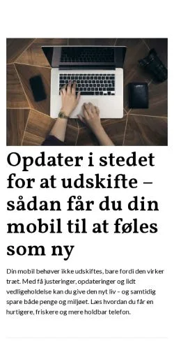 Podgląd witryny yourphone.dk, medium z kraju Dania do artykułów sponsorowanych