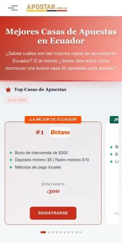 Preview of the Apostar website, a media outlet in Spain for sponsored articles