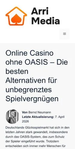 スポンサード記事向けのドイツメディア、arrimediaのサイトプレビュー