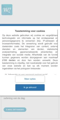 Anteprima del sito Welk Lidwoord, media di Belgio per articoli sponsorizzati