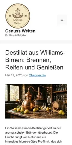 Anteprima del sito Genuss Welten, media di Germania per articoli sponsorizzati