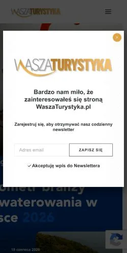 Anteprima del sito Biznes Turystyczny, media di Polonia per articoli sponsorizzati