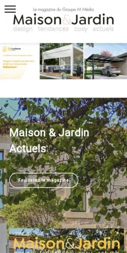 Anteprima del sito Maison Et Jardins Actuels, media di Francia per articoli sponsorizzati