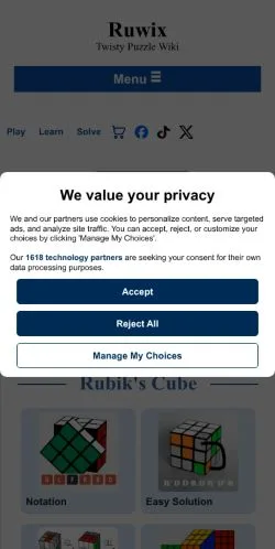 Vista previa del sitio Ruwix, medio de Estados Unidos para artículos patrocinados