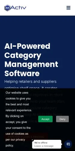 スポンサード記事向けのアメリカ合衆国メディア、DotActivのサイトプレビュー