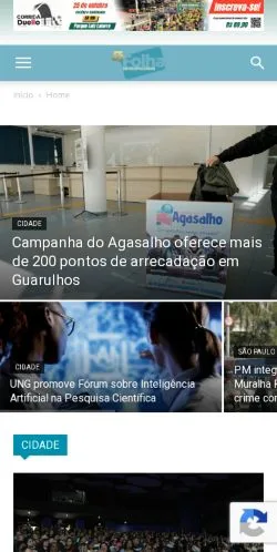 Anteprima del sito Folha Metropolitana, media di Brasile per articoli sponsorizzati