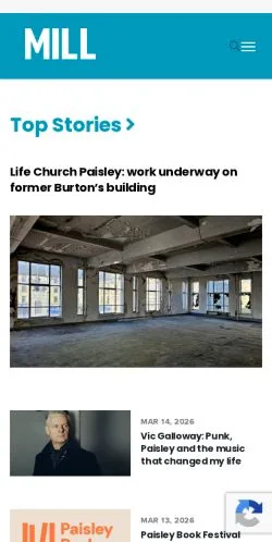 Podgląd witryny Mill Renfrewshire, medium z kraju Wielka Brytania do artykułów sponsorowanych