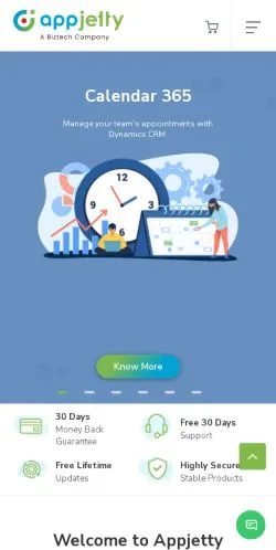 Pré-visualização do site AppJetty, meio de Estados Unidos para artigos patrocinados