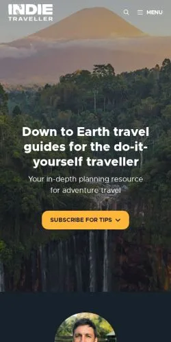 Anteprima del sito Indie Traveller, media di Stati Uniti per articoli sponsorizzati
