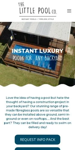 Anteprima del sito Little Pools, media di Australia per articoli sponsorizzati