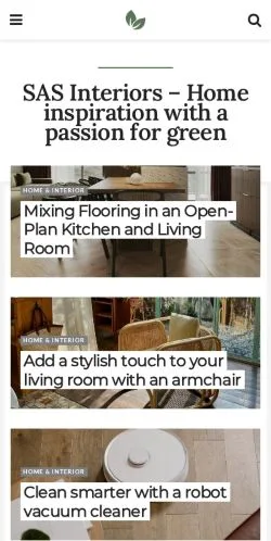 Anteprima del sito SAS Interiors, media di Paesi Bassi per articoli sponsorizzati